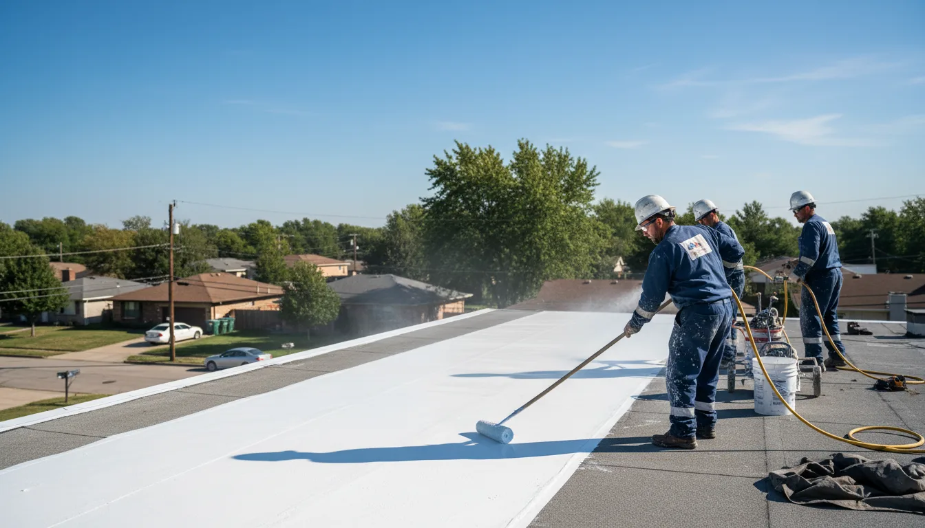 Commercial roof coating in Prosper, TX near me